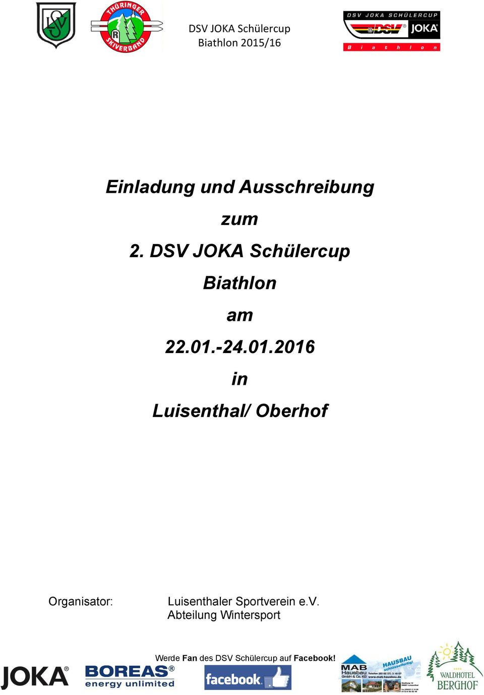 01.-24.01.2016 in Luisenthal/
