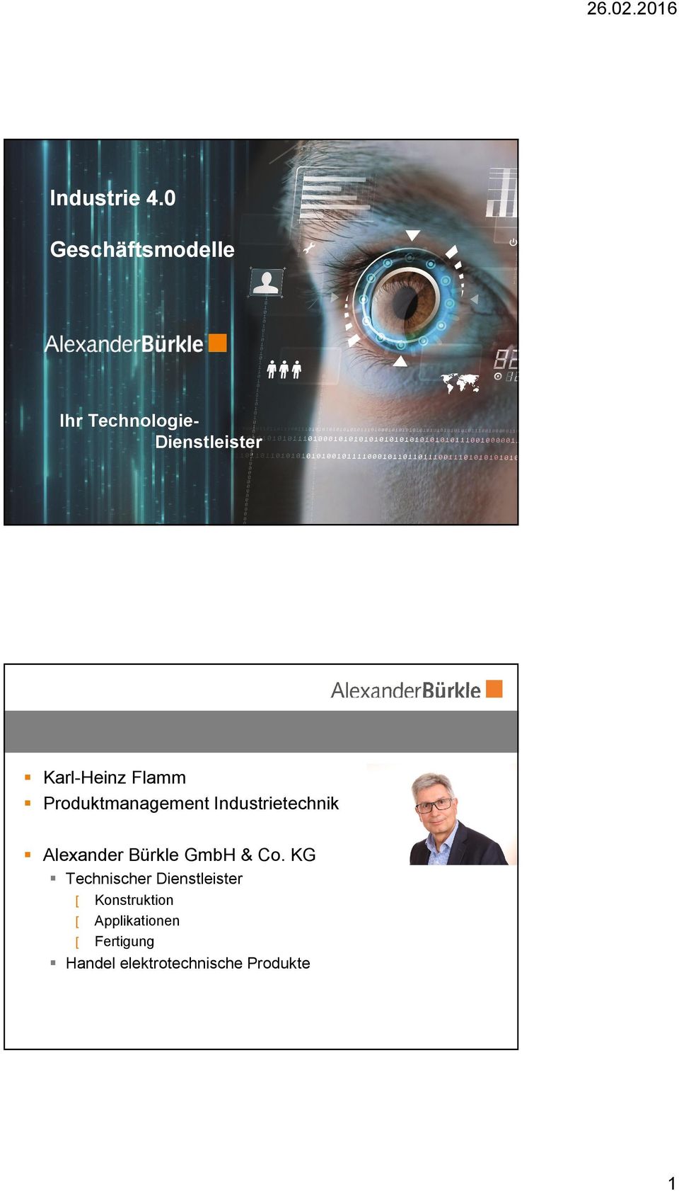 Flamm Produktmanagement Industrietechnik Alexander Bürkle GmbH