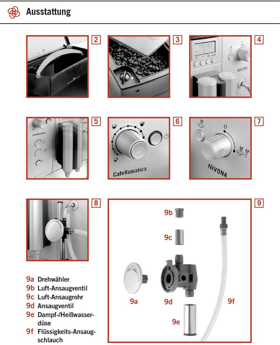 Luft-Ansaugrohr 9d Ansaugventil 9e