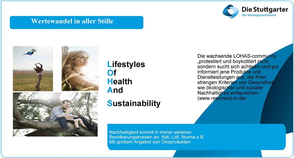 strengen Kriterien von Gesundheit, wie ökologischer und sozialer Nachhaltigkeit entsprechen. (www.resonanz-tv.