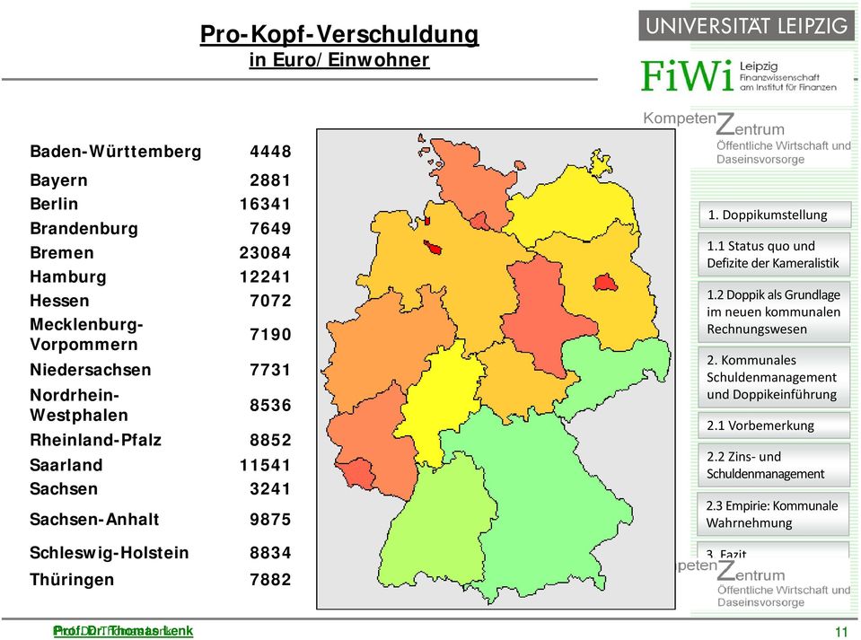 Niedersachsen 7731 Nordrhein- Westphalen 8536 Rheinland-Pfalz 8852 Saarland 11541 Sachsen