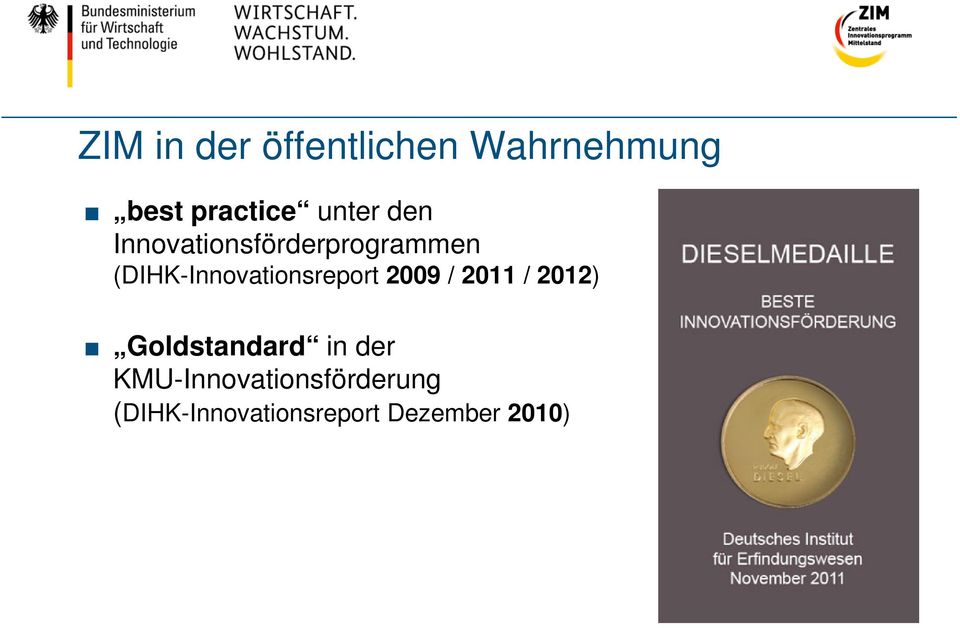 (DIHK-Innovationsreport 2009 / 2011 / 2012)