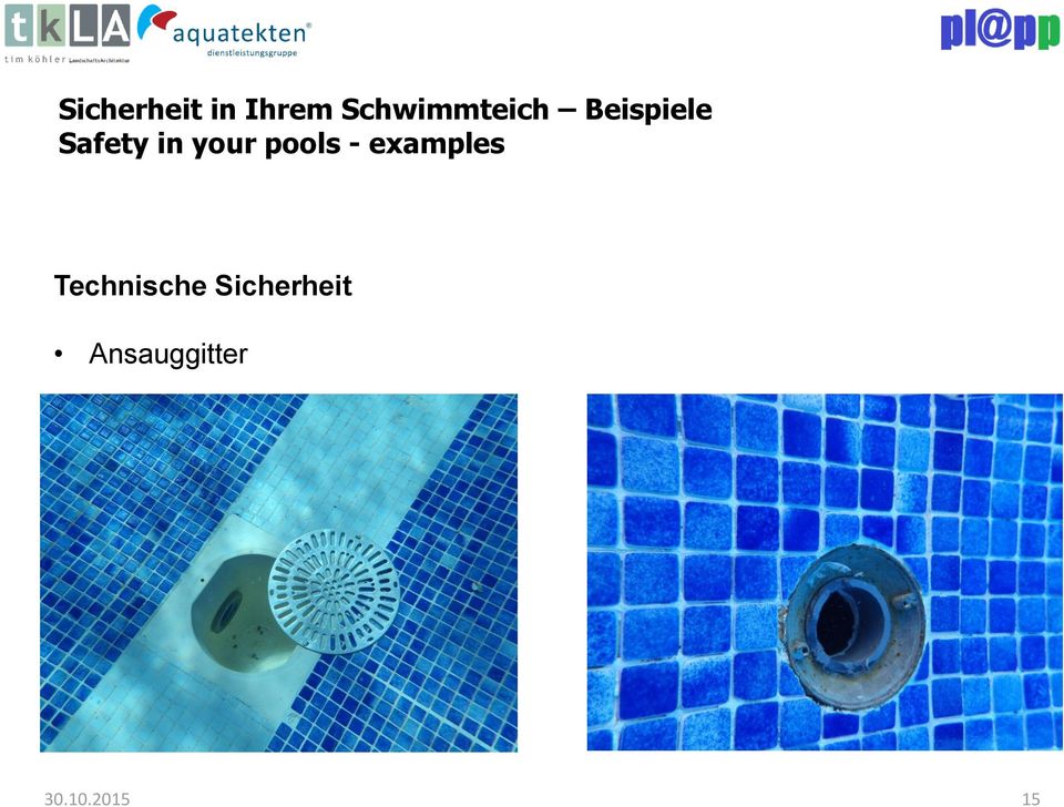 in your pools - examples