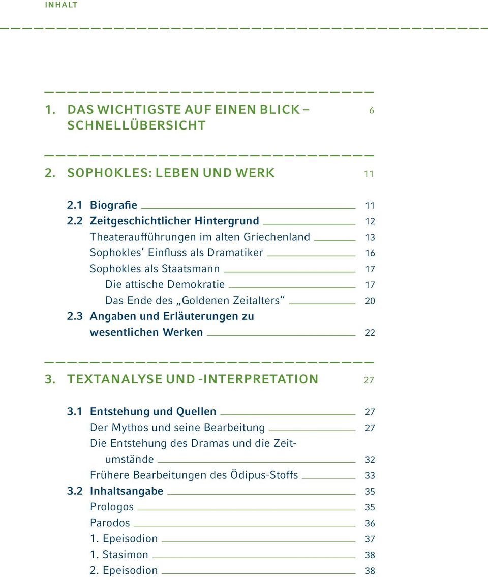 Demokratie 17 Das Ende des Goldenen Zeitalters 20 2.3 Angaben und Erläuterungen zu wesentlichen Werken 22 3. TEXTANALYSE UND -INTERPRETATION 27 3.