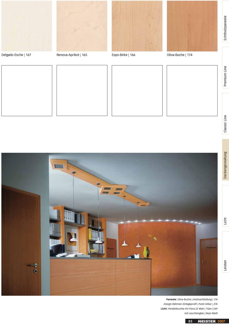 Oliva-Buche Holznachbildung 174 Design-Rahmen-Einlegeprofil Punti-Silber 274