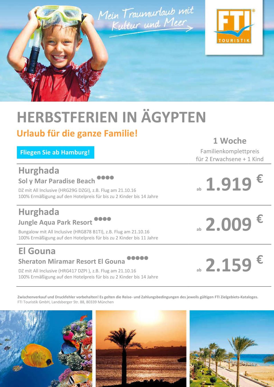 919 Hurghada Jungle Aqua Park Resort **** Bungalow mit All Inclusive (HRG878 B1TI), z.b. Flug am 21.10.