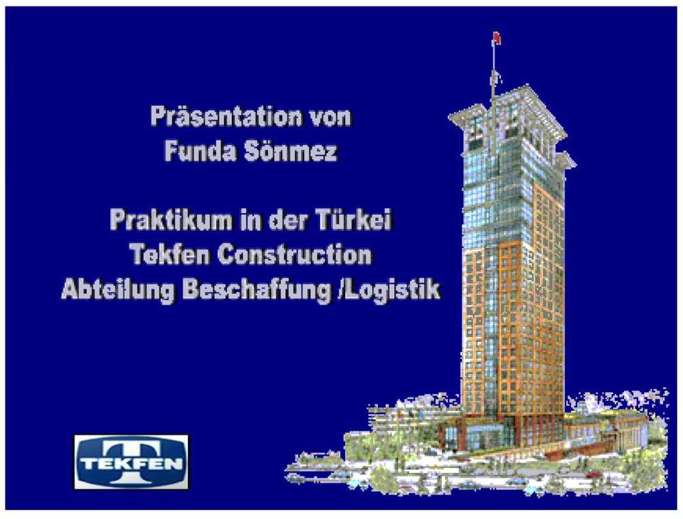 Tekfen Construction Abteilung