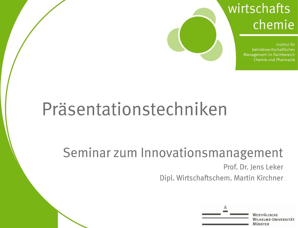 Präsentationstechniken Seminar zum