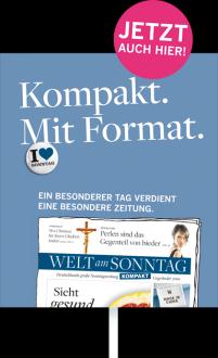 WELT am SONNTAG Kompakt neu ins Programm aufnehmen.