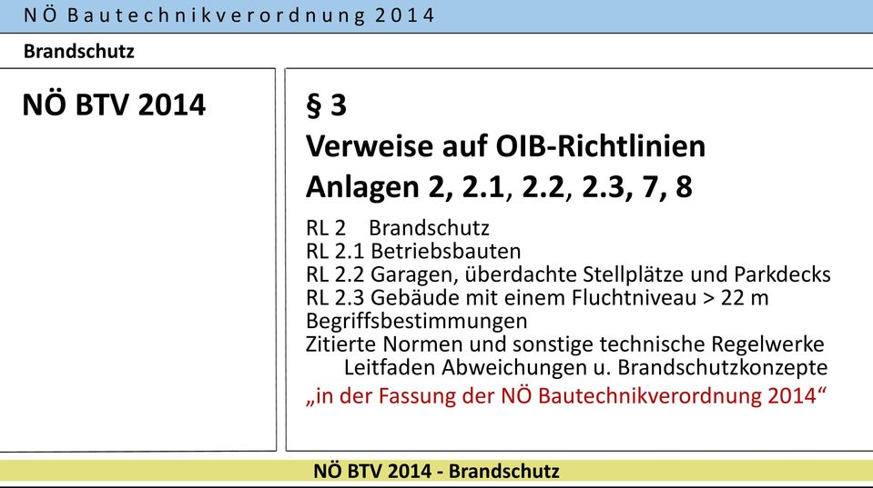 3 Gebäude mit einem Fluchtniveau > 22 m Begriffsbestimmungen Zitierte Normen und sonstige