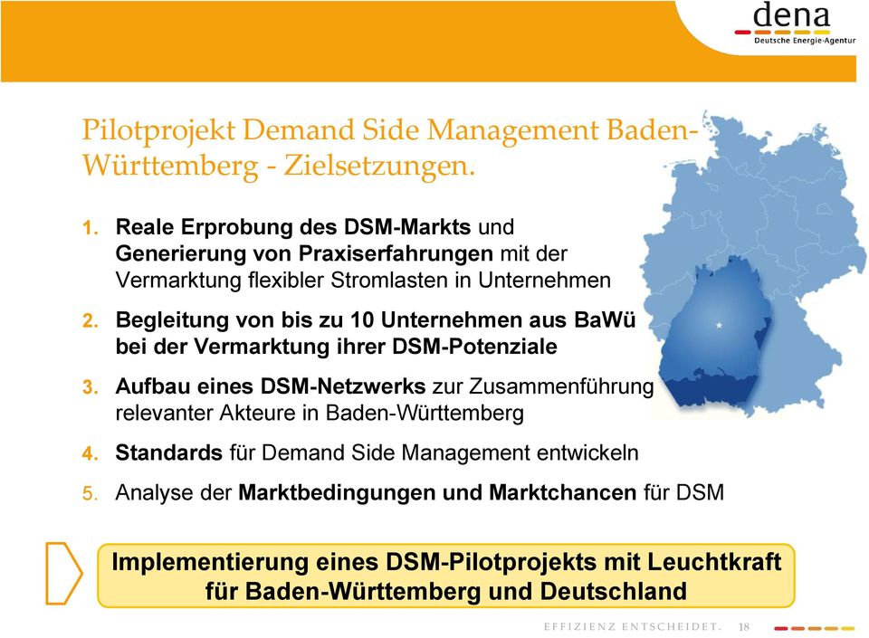 Begleitung von bis zu 10 Unternehmen aus BaWü bei der Vermarktung ihrer DSM-Potenziale 3.
