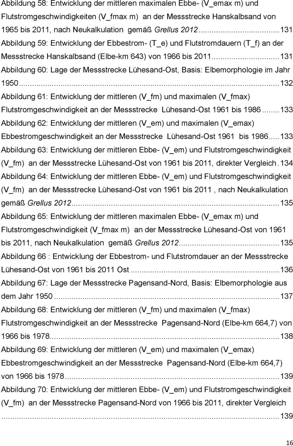 .. 131 Abbildung 60: Lage der Messstrecke Lühesand-Ost, Basis: Elbemorphologie im Jahr 1950.