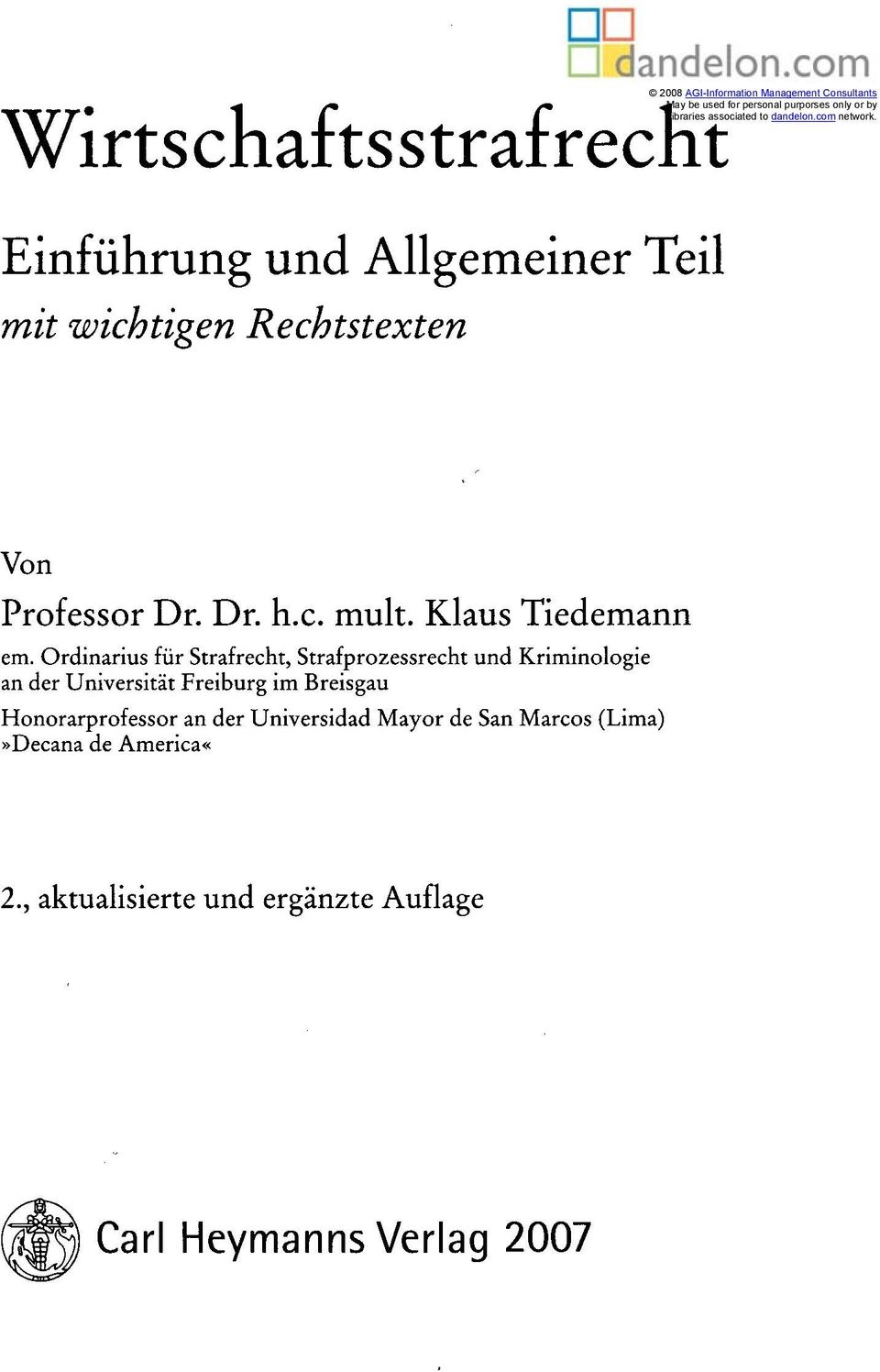 Klaus Tiedemann em.