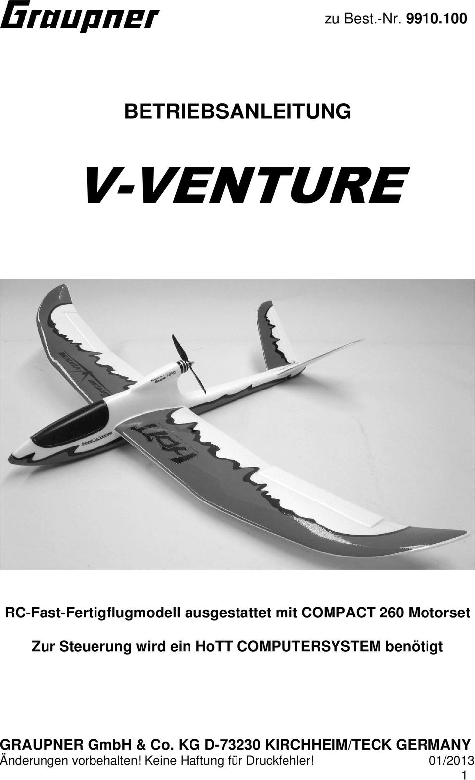 RC-Fast-Fertigflugmodell ausgestattet mit