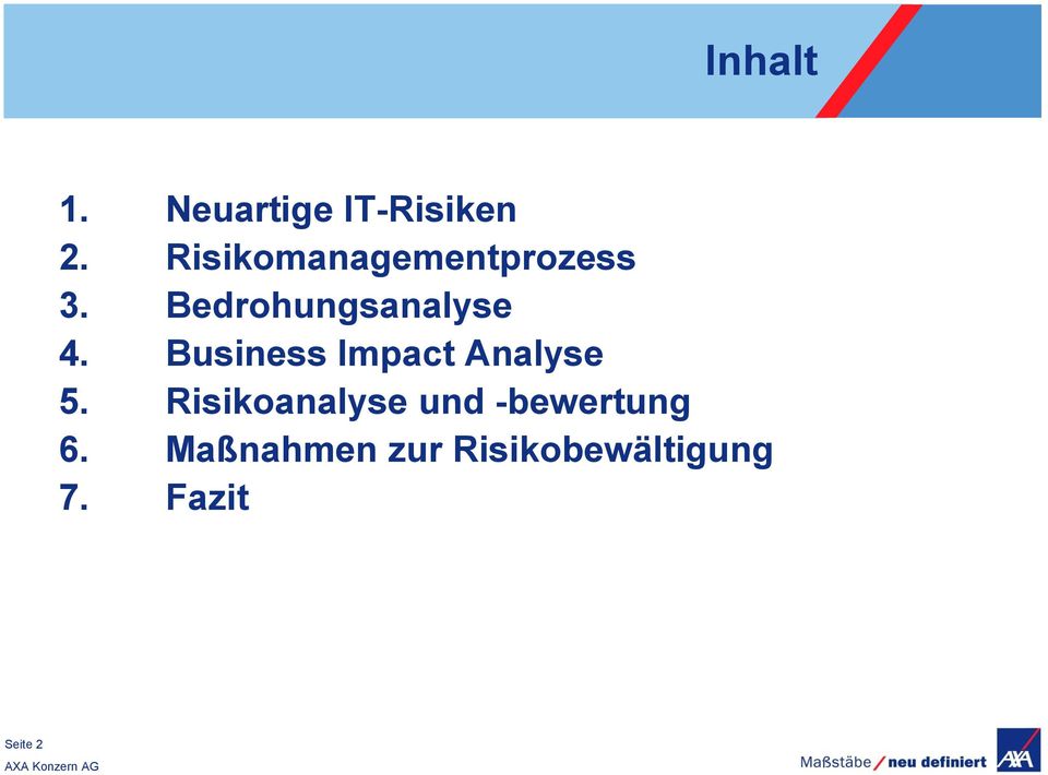 Business Impact Analyse 5.