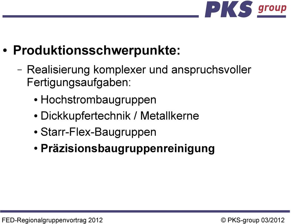 Hochstrombaugruppen Dickkupfertechnik /