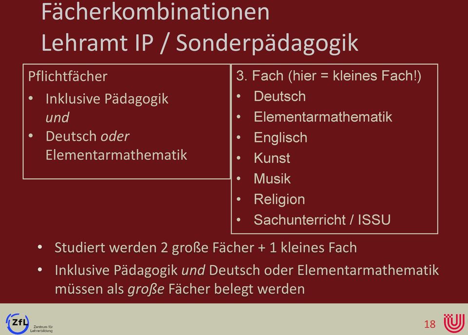 ) Deutsch Elementarmathematik Englisch Kunst Musik Religion Sachunterricht / ISSU Studiert