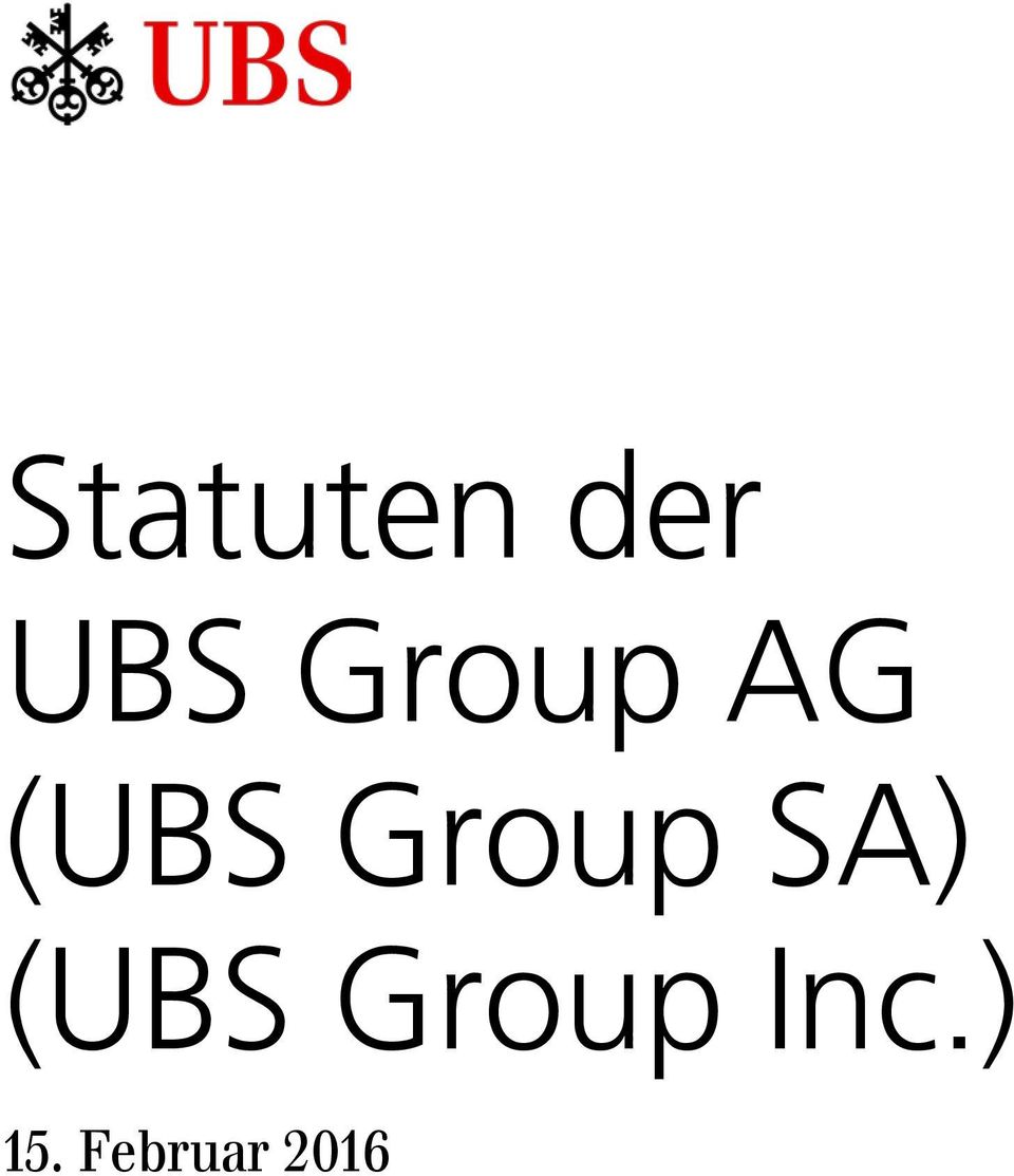 Group SA) (UBS