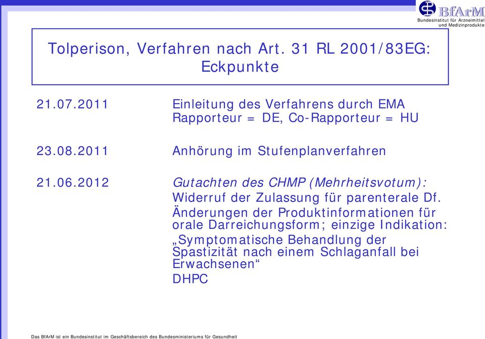 2011 Anhörung im Stufenplanverfahren 21.06.