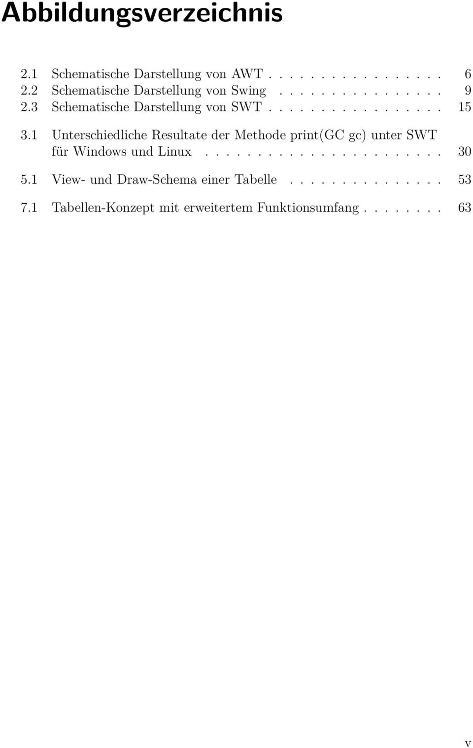 1 Unterschiedliche Resultate der Methode print(gc gc) unter SWT für Windows und Linux....................... 30 5.