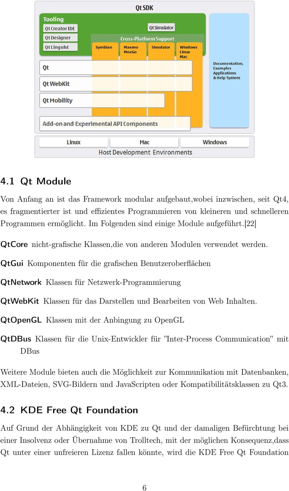 QtGui Komponenten für die grafischen Benutzeroberflächen QtNetwork Klassen für Netzwerk-Programmierung QtWebKit Klassen für das Darstellen und Bearbeiten von Web Inhalten.
