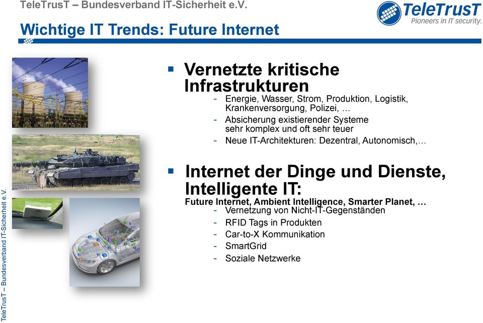 Dezentral, Autonomisch, Internet der Dinge und Dienste, Intelligente IT: Future Internet, Ambient Intelligence,
