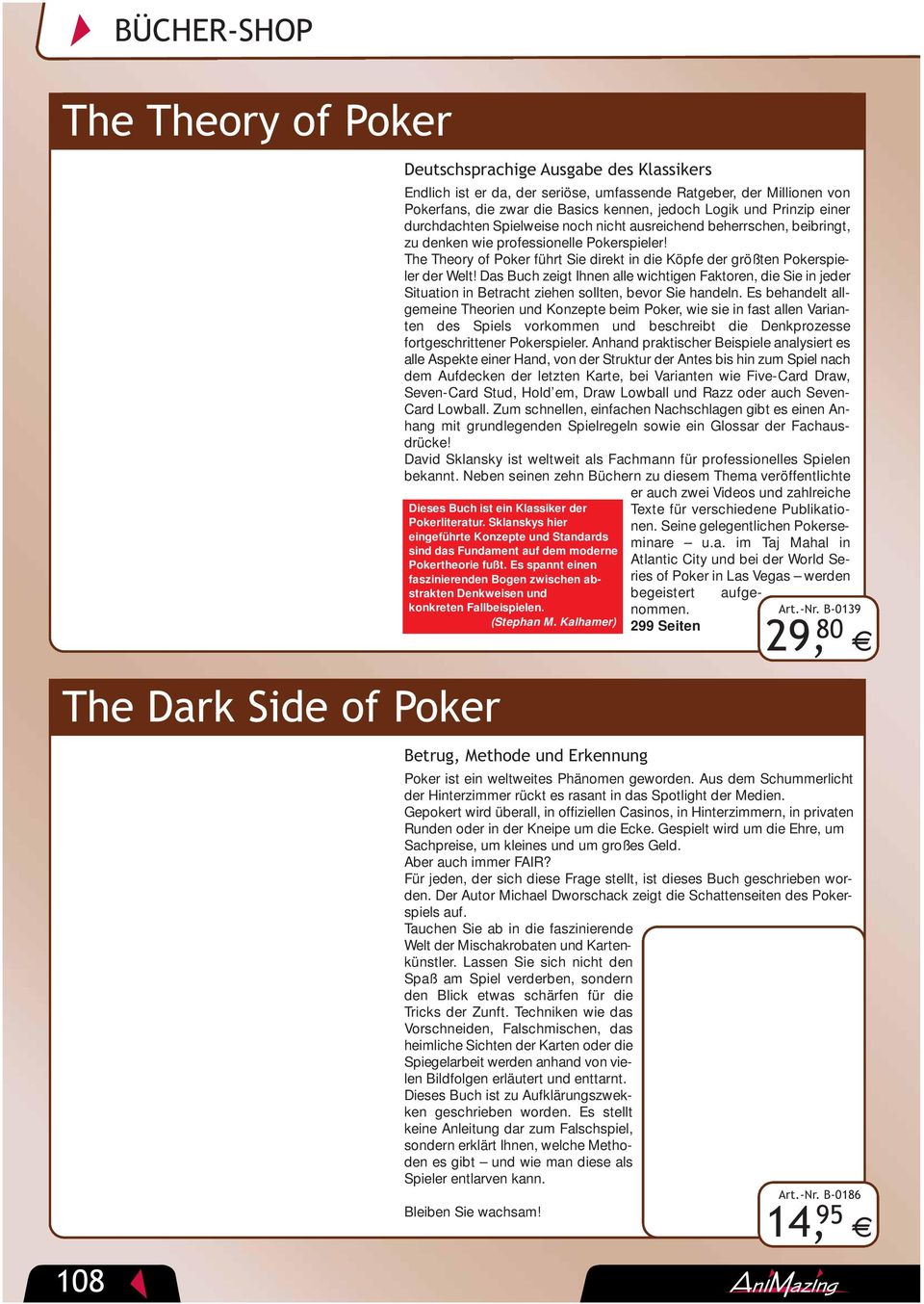 The Theory of Poker führt Sie direkt in die Köpfe der größten Pokerspieler der Welt!