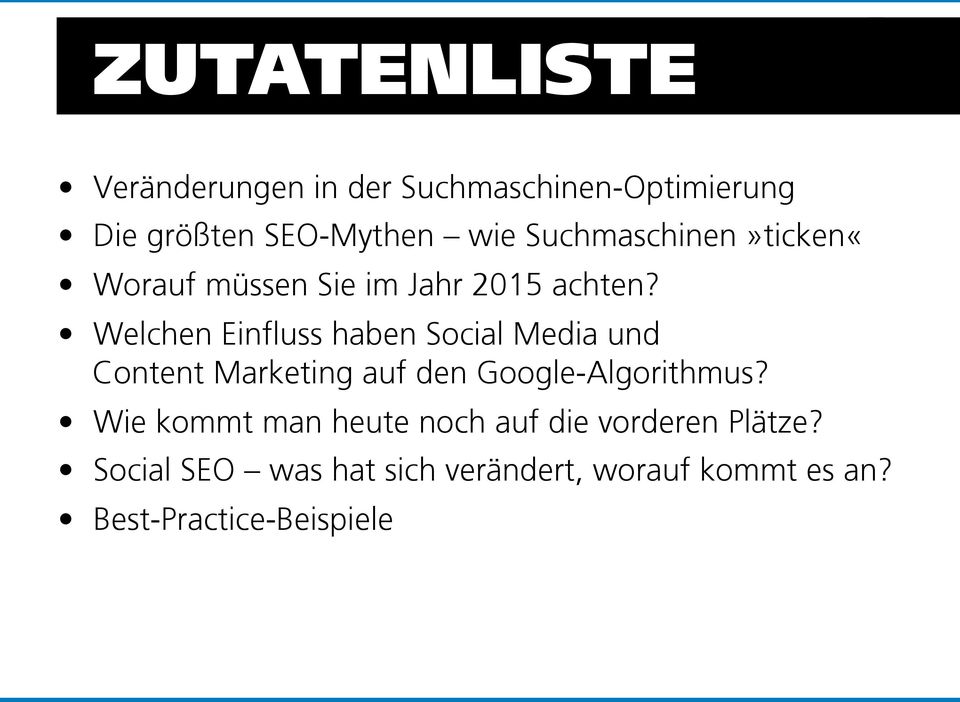 Welchen Einfluss haben Social Media und Content Marketing auf den Google-Algorithmus?