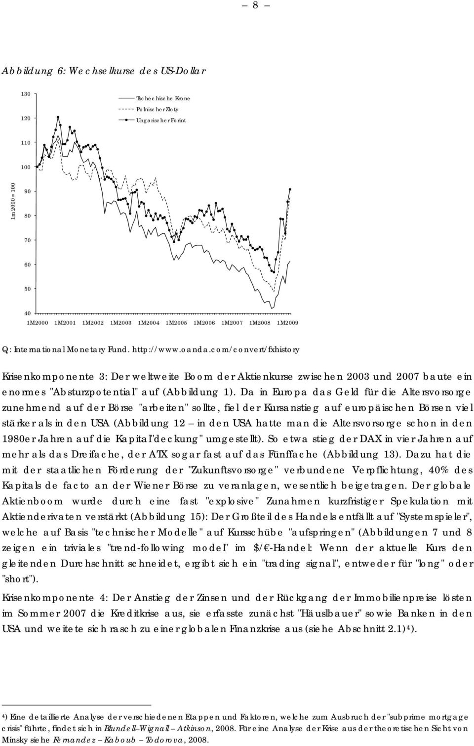 com/convert/fxhistory Krisenkomponente 3: Der weltweite Boom der Aktienkurse zwischen 2003 und 2007 baute ein enormes "Absturzpotential" auf (Abbildung 1).