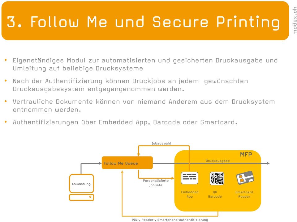 Vertrauliche Dokumente können von niemand Anderem aus dem Drucksystem entnommen werden.