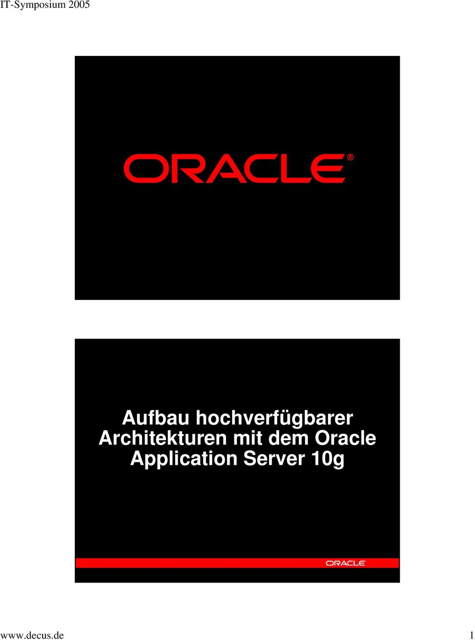 Oracle Application