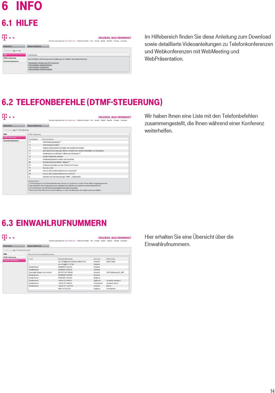 Telefonkonferenzen und Webkonferenzen mit WebMeeting und WebPräsentation. 6.