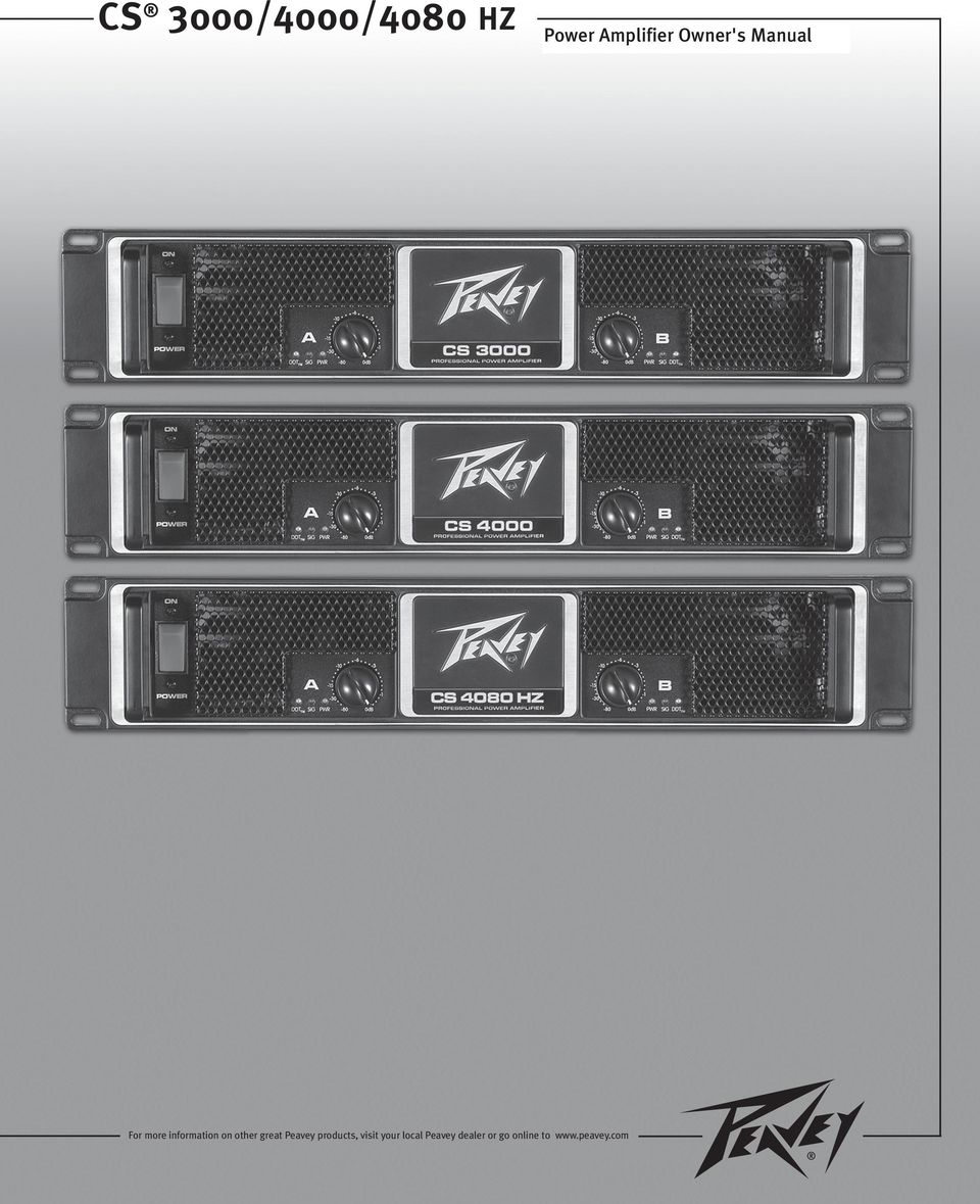 other great Peavey products, visit your
