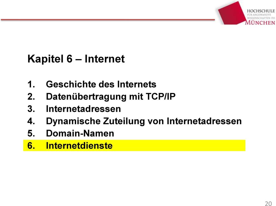 Datenübertragung mit TCP/IP 3.