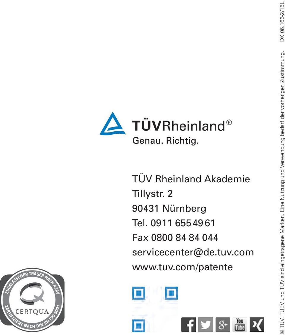 tuv.com/patente TÜV, TUEV und TUV sind eingetragene Marken.