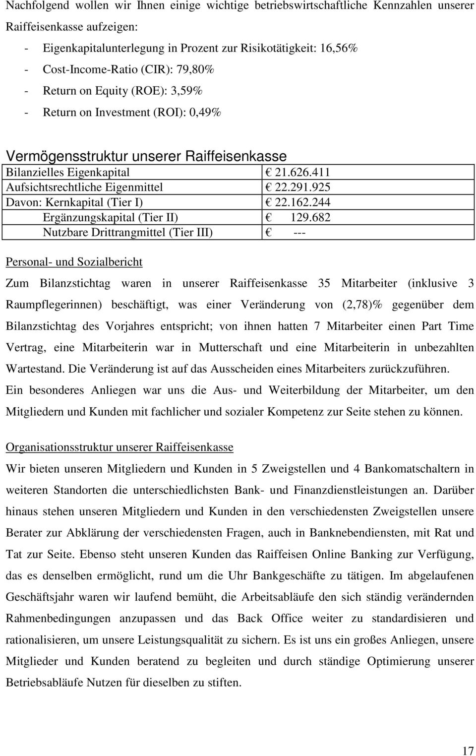 925 Davon: Kernkapital (Tier I) 22.162.244 Ergänzungskapital (Tier II) 129.