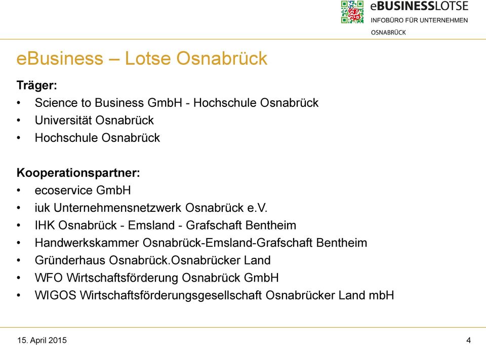 ce GmbH iuk Unternehmensnetzwerk Osnabrück e.v.