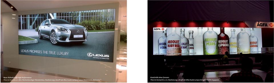 Realisierung: Libroff Sdn Bhd, Kuala Lumpur/ Lexus Showrooms, Malaysia.