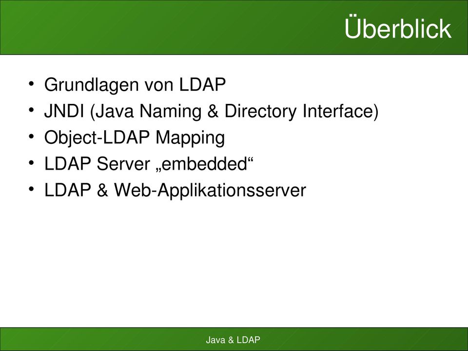 Object LDAP Mapping LDAP Server