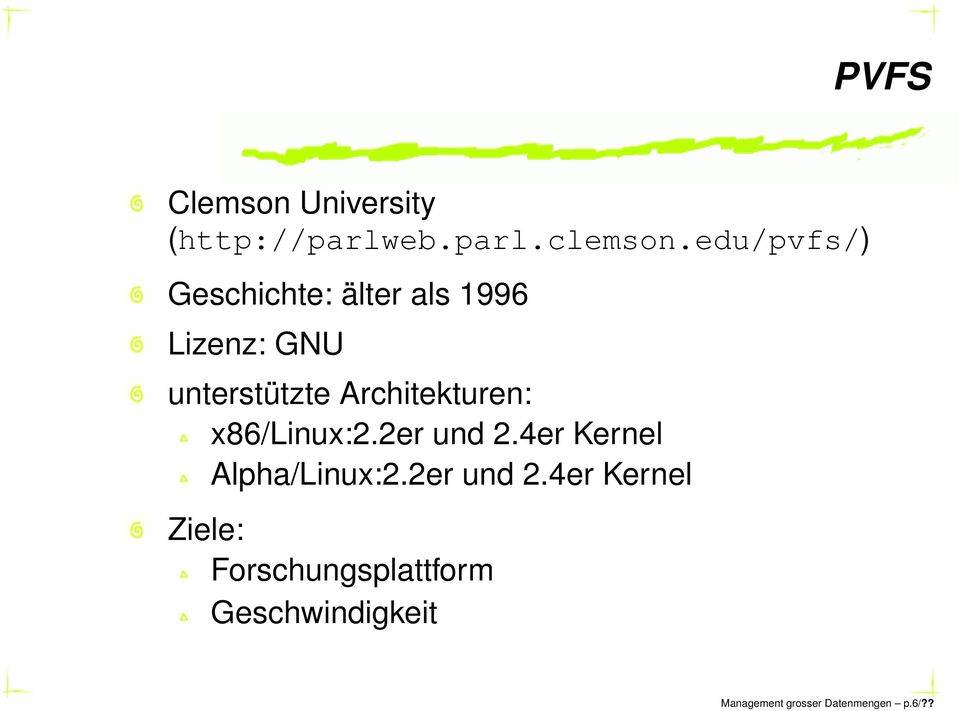 Architekturen: x86/linux:2.2er und 2.4er Kernel Alpha/Linux:2.