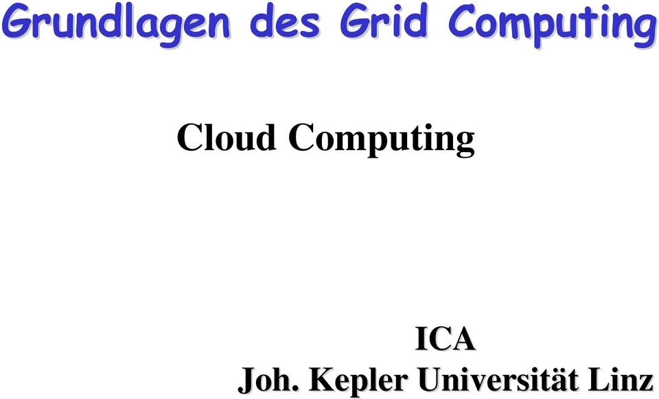 Computing ICA Joh.