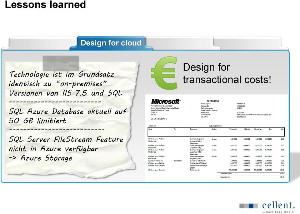 5 und SQL -------------------------- SQL Azure Database aktuell auf 50 GB