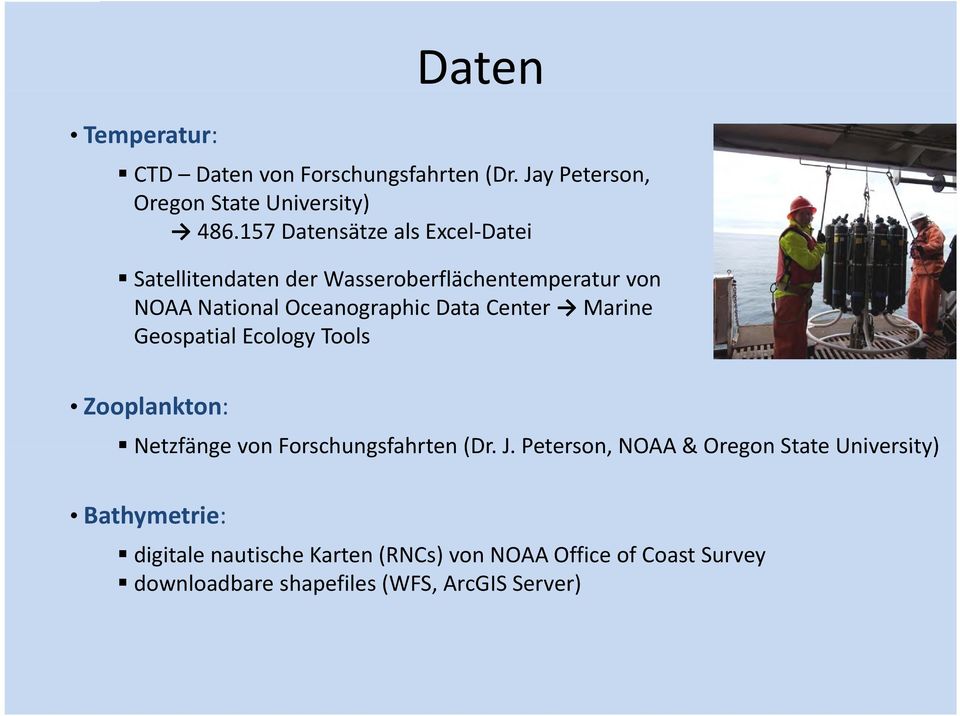 Center Marine Geospatial Ecology Tools Zooplankton: Netzfänge von Forschungsfahrten (Dr. J.