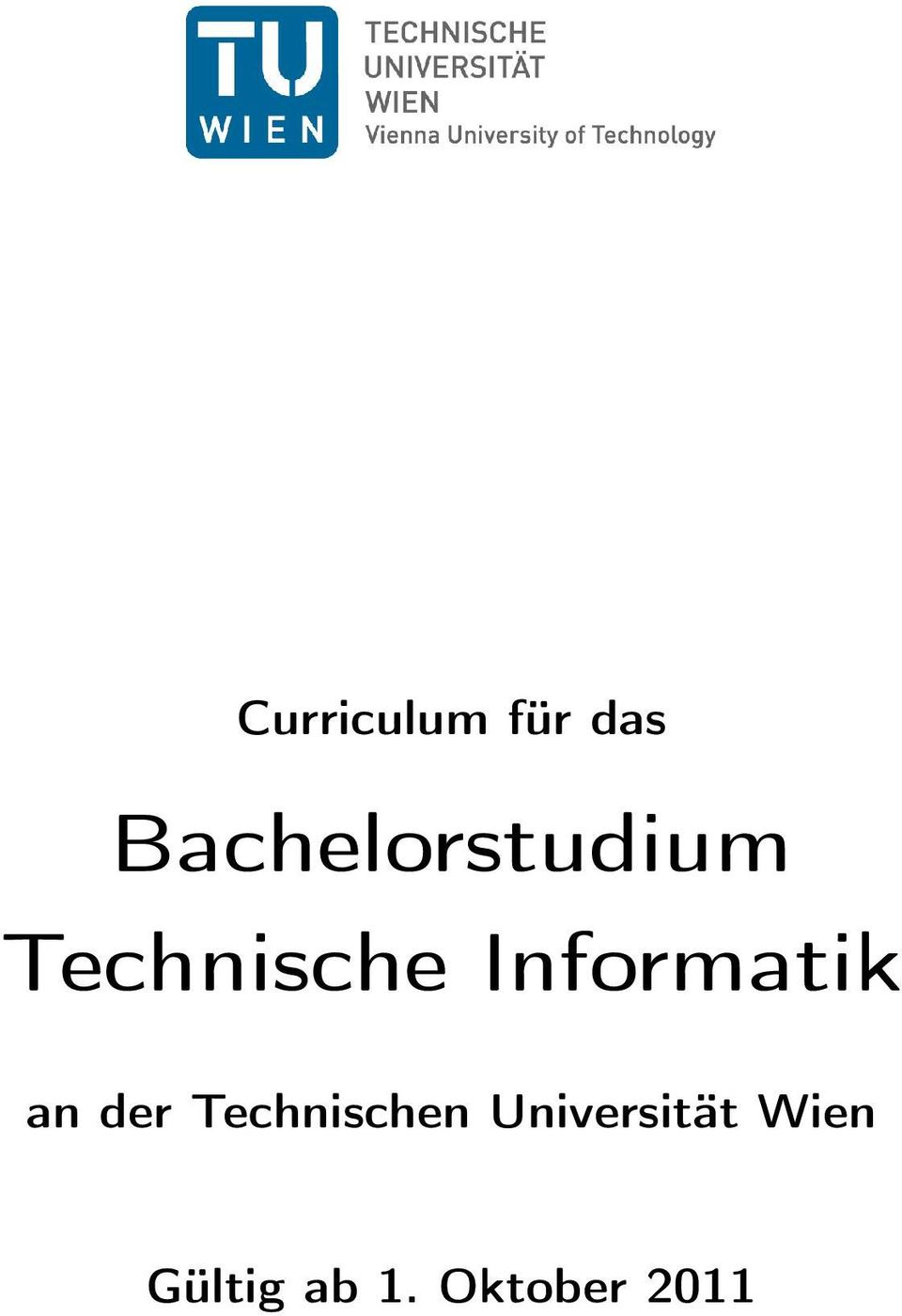 Informatik an der Technischen