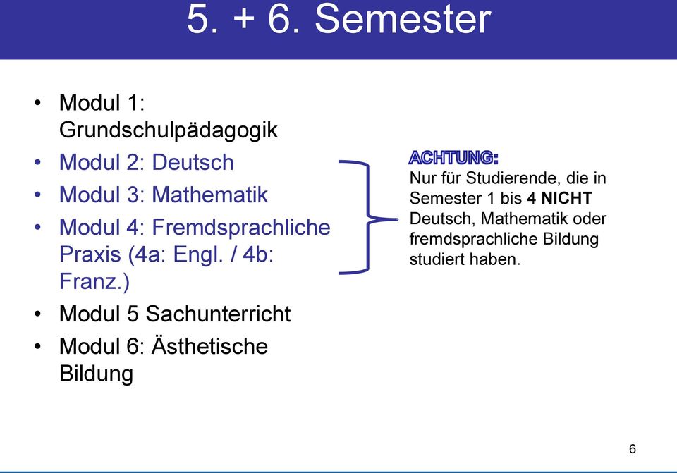 Modul 4: Fremdsprachliche Praxis (4a: Engl. / 4b: Franz.