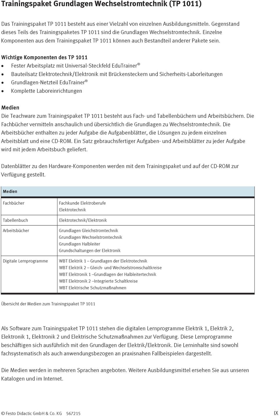 Wichtige Komponenten des TP 1011 Fester Arbeitsplatz mit Universal-Steckfeld EduTrainer Bauteilsatz Elektrotechnik/Elektronik mit Brückensteckern und Sicherheits-Laborleitungen Grundlagen-Netzteil