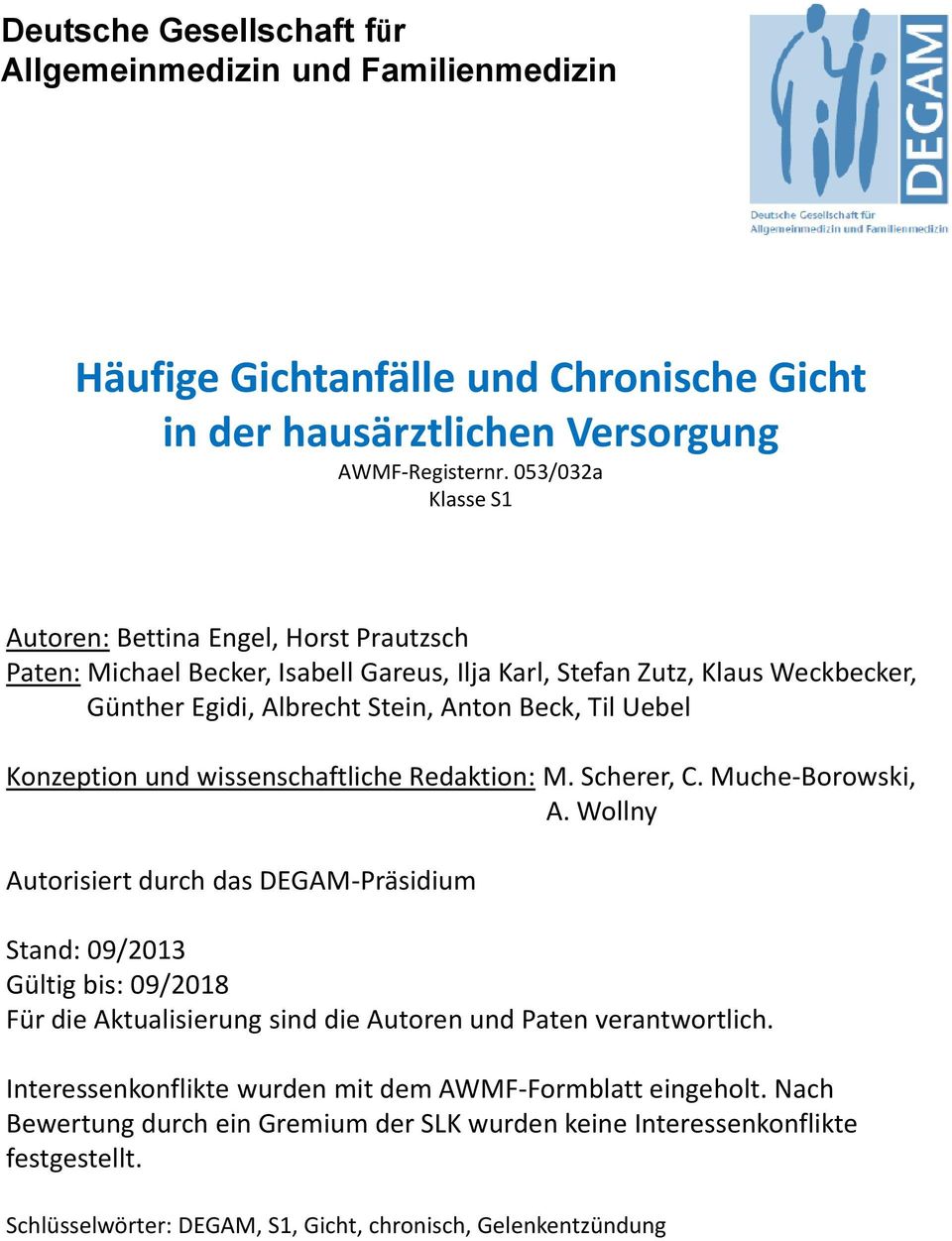 Konzeption und wissenschaftliche Redaktion: M. Scherer, C. Muche-Borowski, A.