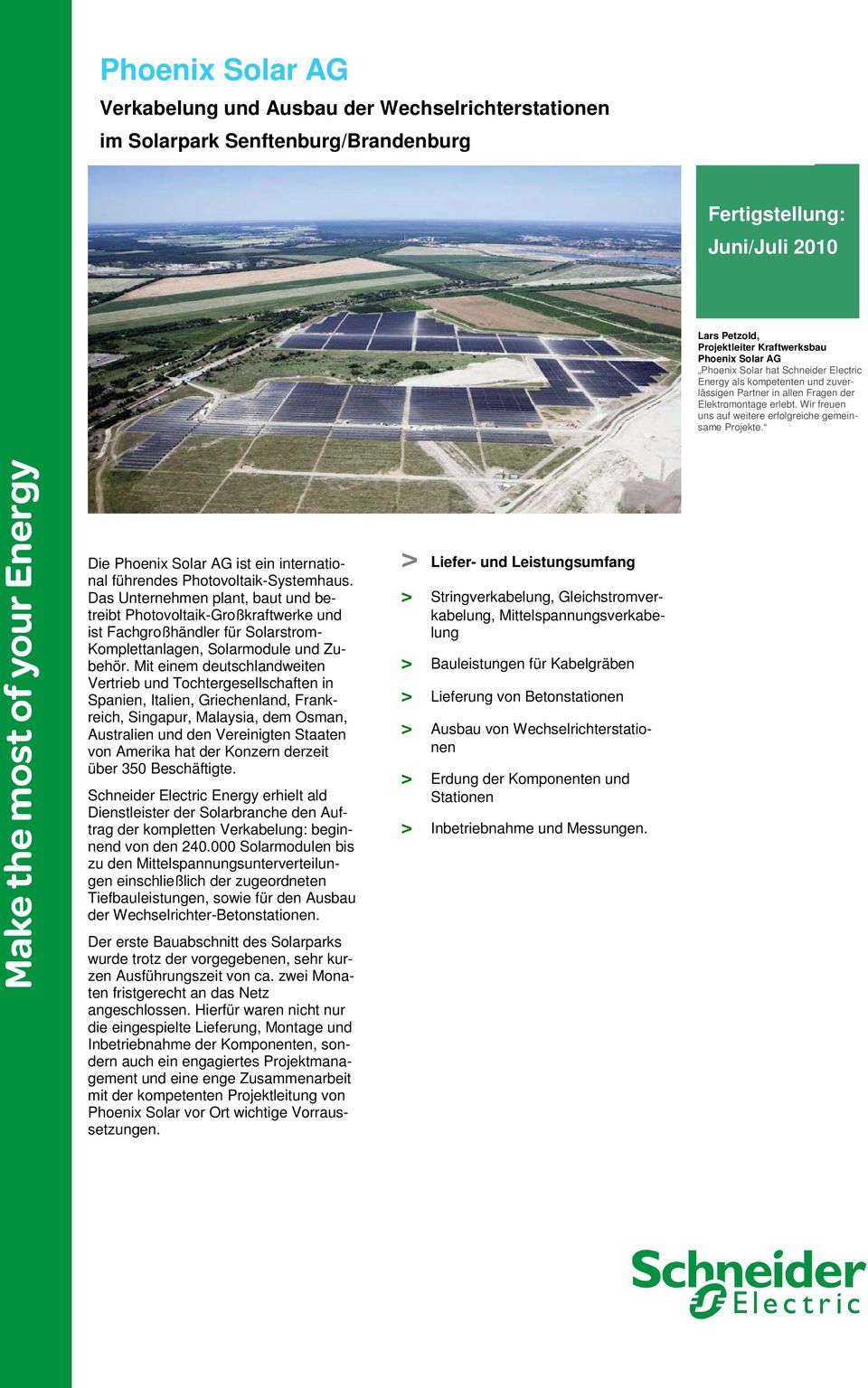 Die Phoenix Solar AG ist ein international führendes Photovoltaik-Systemhaus.