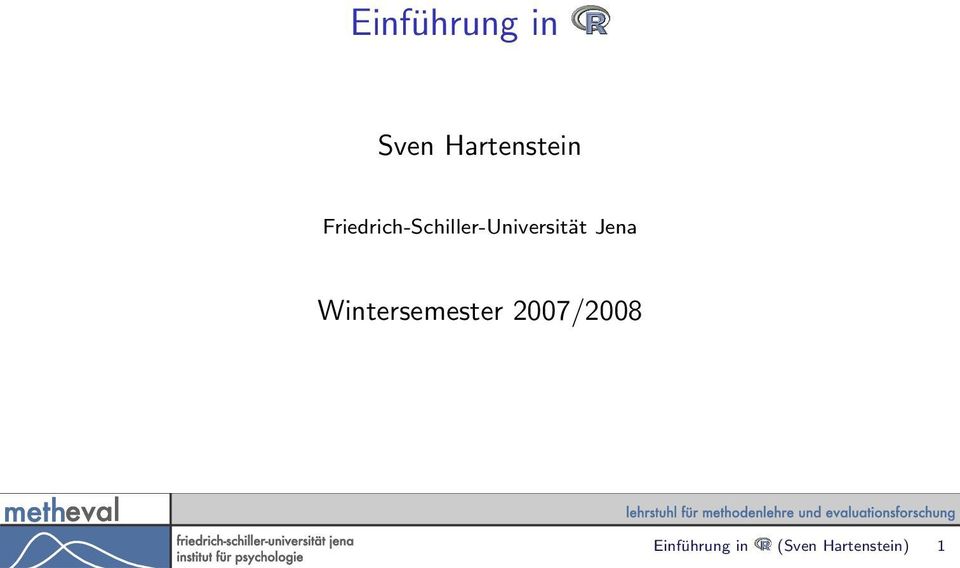 Jena Wintersemester 2007/2008