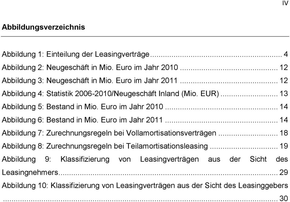 .. 14 Abbildung 6: Bestand in Mio. Euro im Jahr 2011... 14 Abbildung 7: Zurechnungsregeln bei Vollamortisationsverträgen.